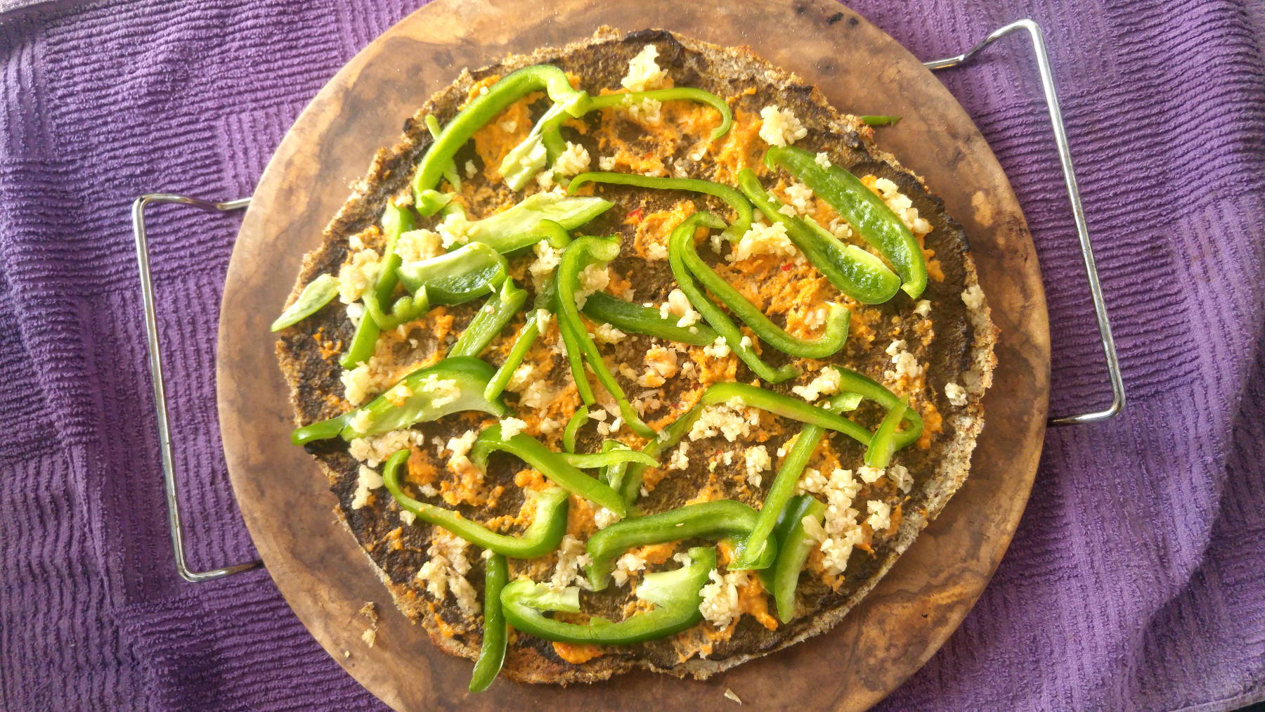 Gluten-free cauliflower pizza