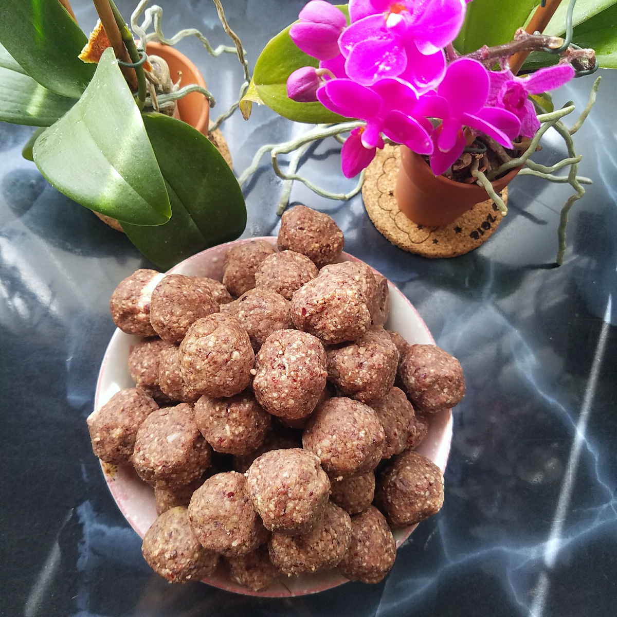 Coconut Cranberry Sunflower Ball Cookies: Nut-Free, Gluten-Free, Vegan