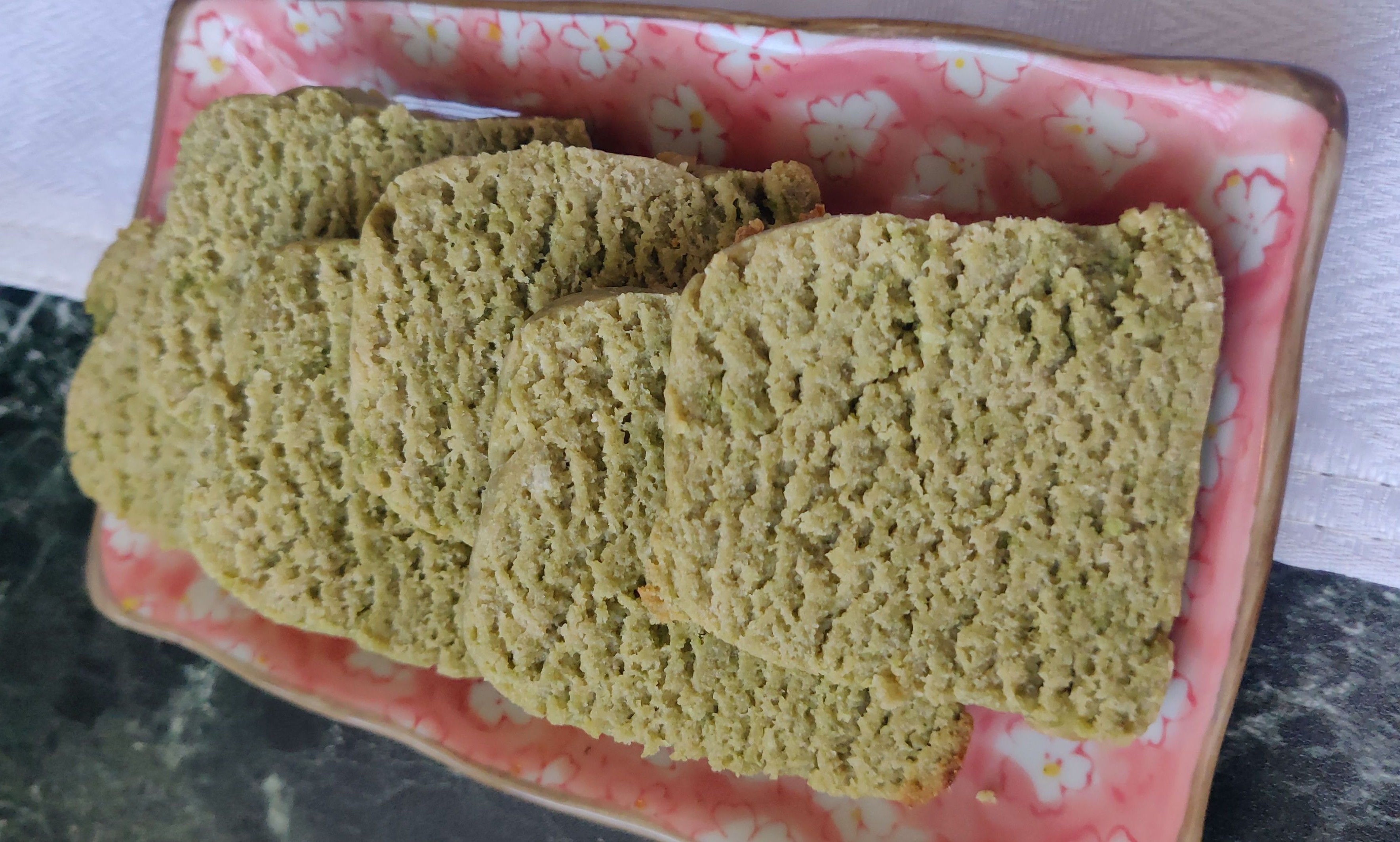 vegan gluten-free matcha shortbreads