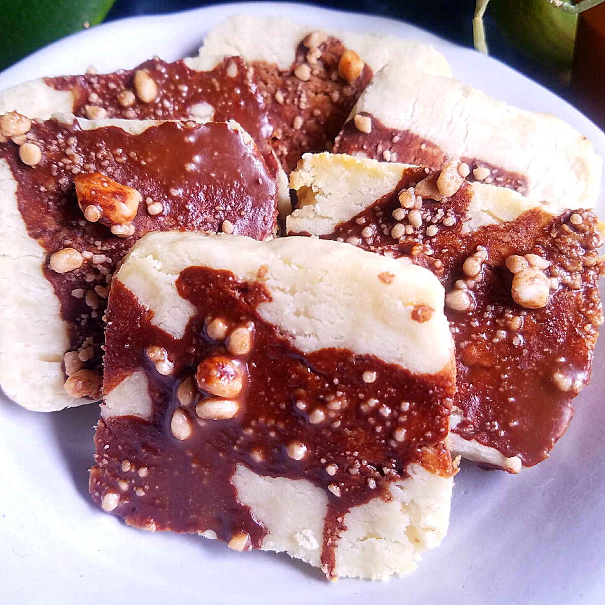 chocolate marble shortbreads soy free vegan