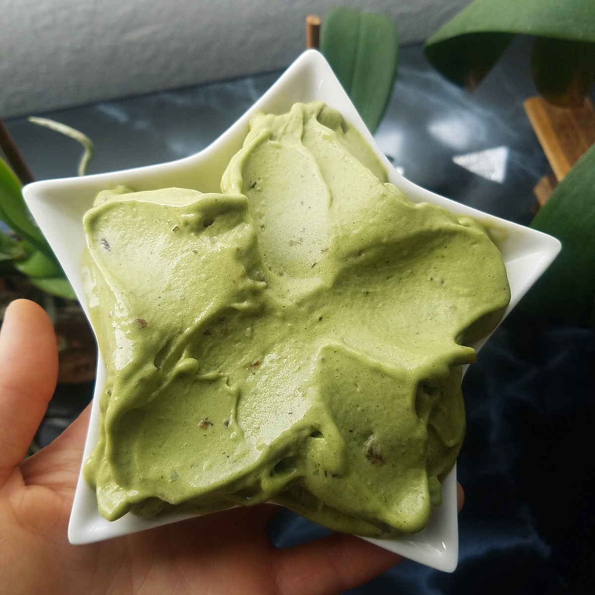 matcha banana ice cream star